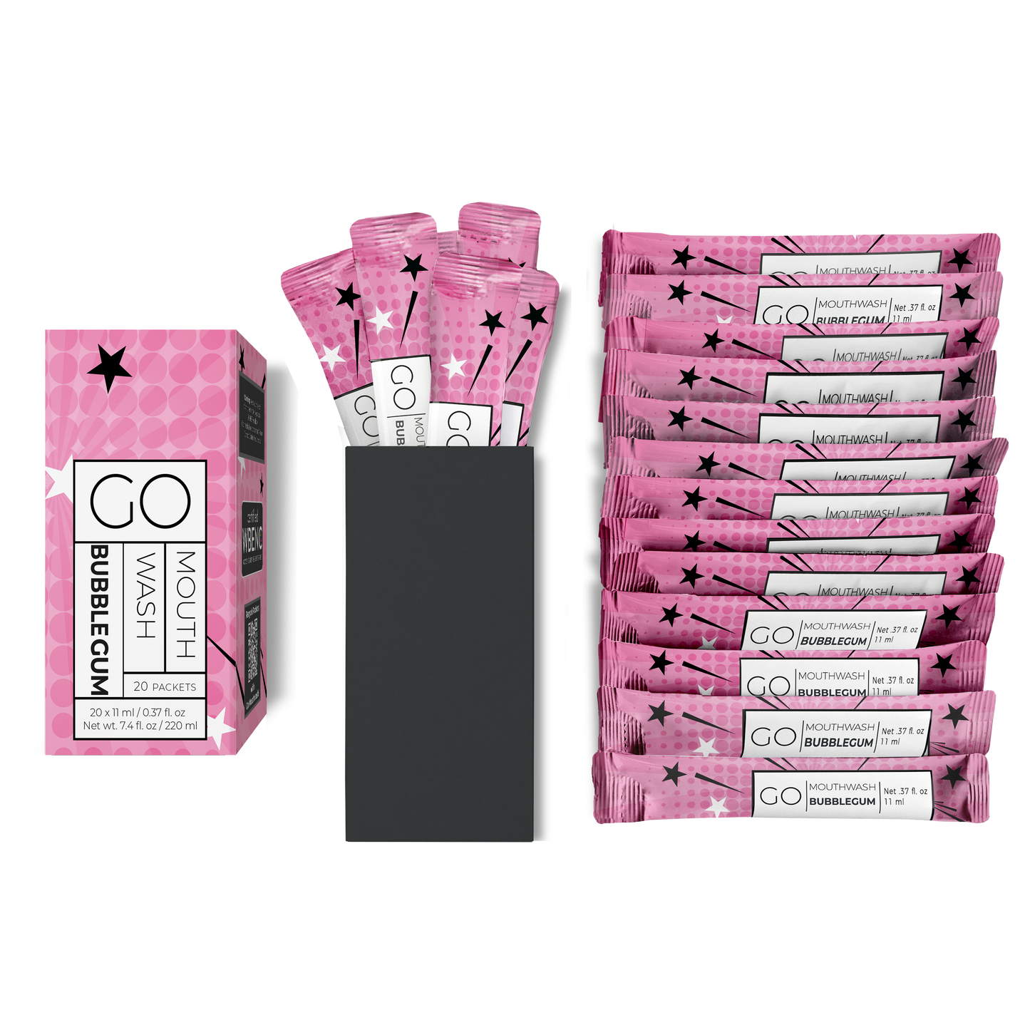 Go Mouthwash Bubble Gum - 20 pc