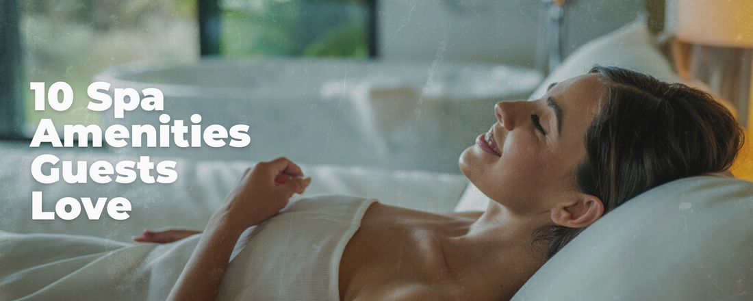 woman happily relaxing at a spa