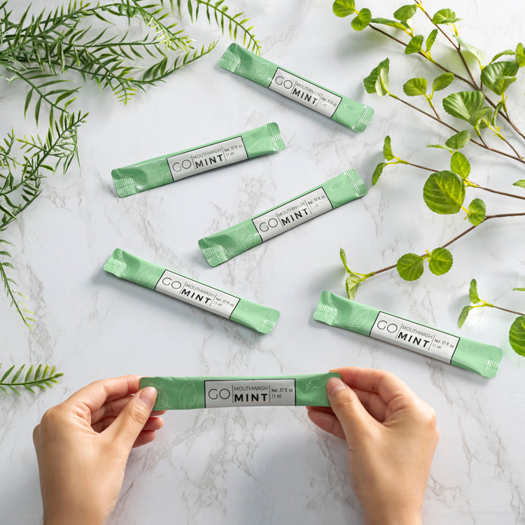 GO Mouthwash Travel Size Mouthwash Packets Fresh Breath on the Go