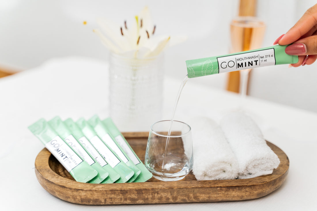 GO Mouthwash Travel Size Mouthwash Packets Fresh Breath on the Go